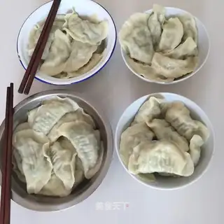 Soybeans eggs and dumplings