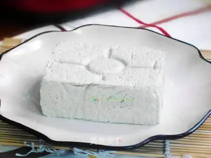 Homemade black tofu