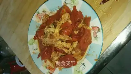 Tomato fried eggs