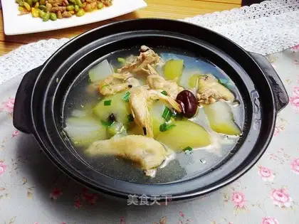 Shrimp-dried rooster soup