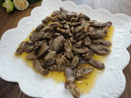 Barbecue fried chicken heart