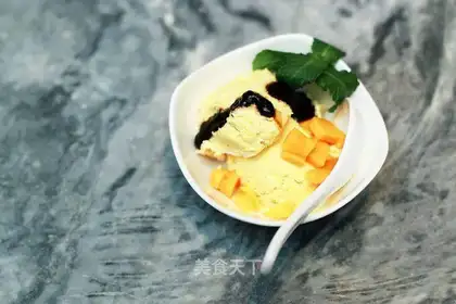 Black garlic ice cream