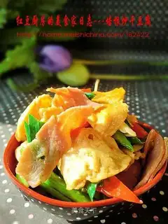 stir-fried tofu with bacon