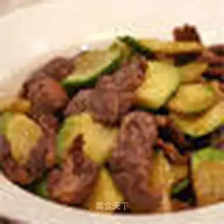 stir-fried zucchini with pork