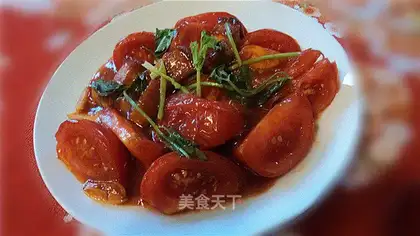 Stewed pork and tomato
