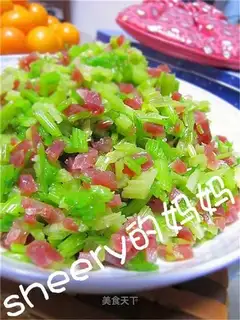 Sausage with celery