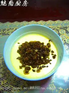 meat paste and egg custard