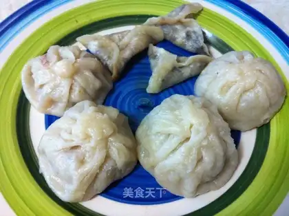 Vegetable meat bun