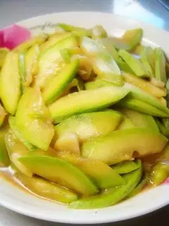 stir-fried zucchini with vegetable garlic