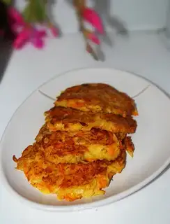 Potato and carrot pancakes