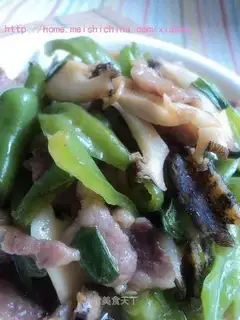 Abalone stir-fried pork