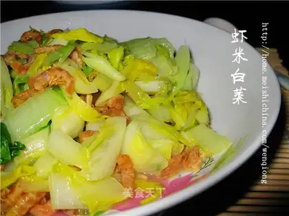 Shrimp shrimps and cabbage