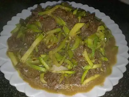 stir-fried beef with zucchini