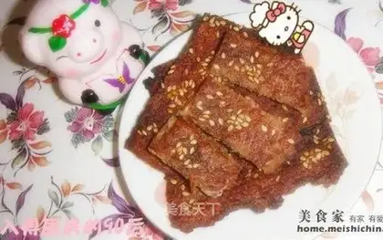 Pork breast with cheese sandwich