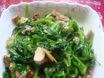 stir-fried pork with peas tip