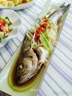 steamed bass