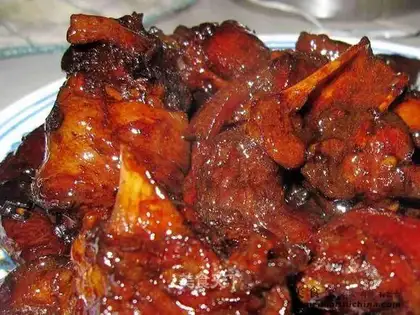 Braised pork knuckle