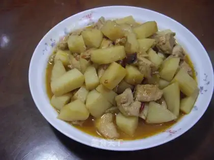 Roasted chicken with potatoes