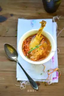 Monkey mushroom weed chicken soup