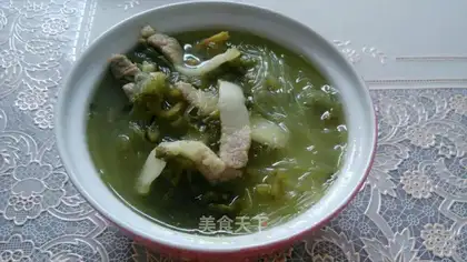 A sour dish fan soup