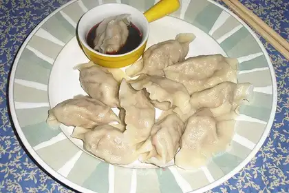 Carrot beef dumplings