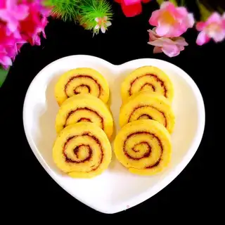 Blueberry pumpkin roll