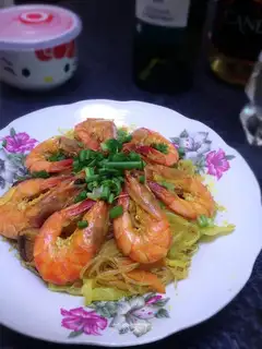 Shrimp fried fans