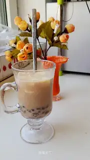 Red bean pudding tea