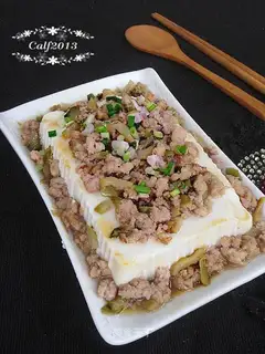 Squeeze meat without steaming tofu