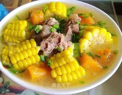 Corn steak soup