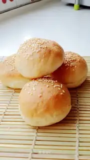 Homemade burger bread