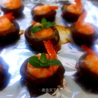 Baking mushroom shrimp