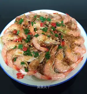 Garlic fan shrimp