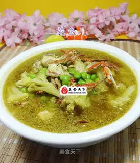 Crab soup for beans