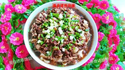 Meat and tofu