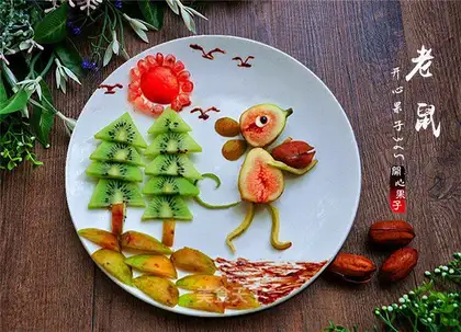 Boy fruit platter