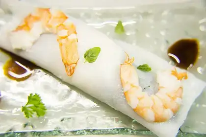 Maine lobster with intestinal powder