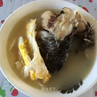 Squid egg soup