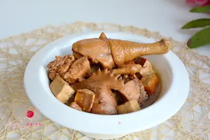 Chicken tofu dry