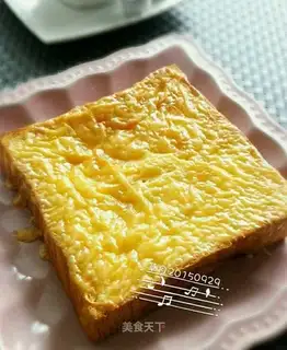 Rock-burned cheese toast
