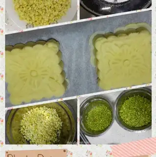 Green bean cake