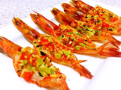 Garlic back shrimp