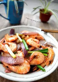 Shrimp onions