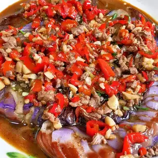 Homemade pork and eggplant