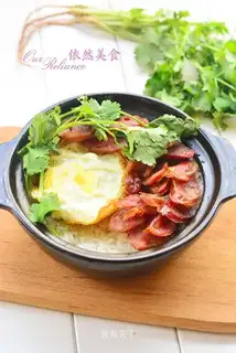 A casserole of salami