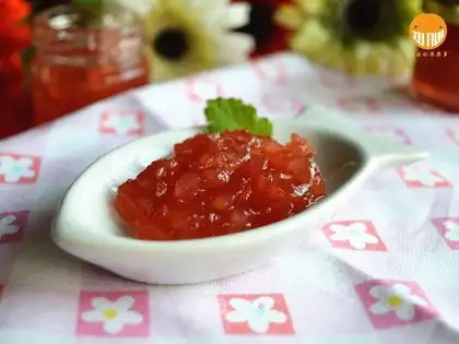 Pomegranate apple jam