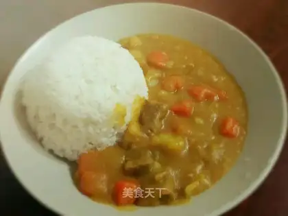 Curry beef rice