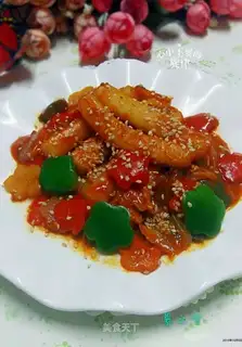 Hot fried rice cake