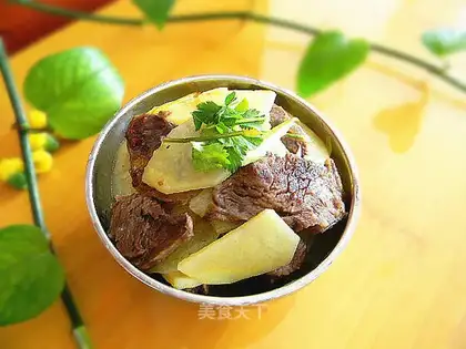 Dry potato beef