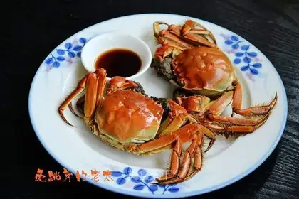 Boiled crabs